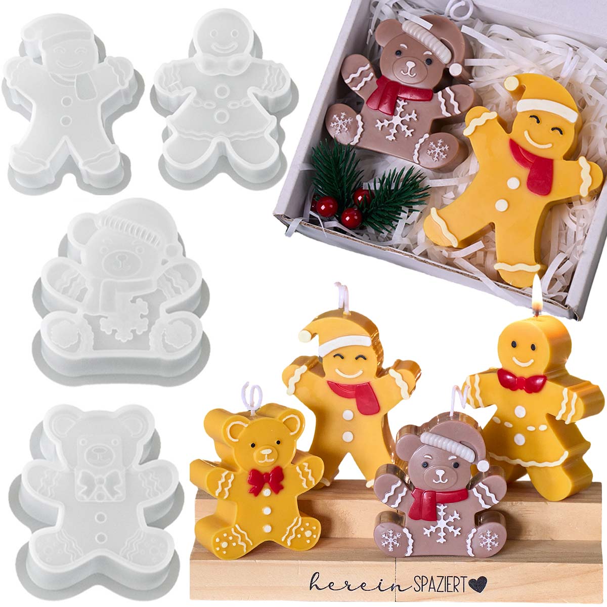 Gingerbread Man Beer siliconen - Soap Making Gifts recensie en prijs