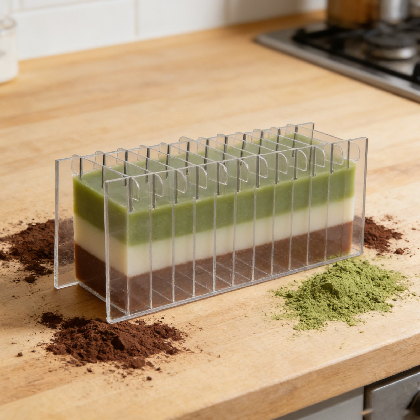 Acryl zeepverdelerbord voor si - Soap Making Kit For Beginners recensie en prijs
